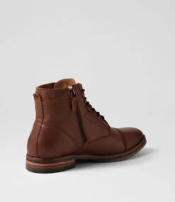 Brooklin 91 Dark Brown Leather Lace Up Boots -Lynx Shoes Shop CF11888E25RB 4