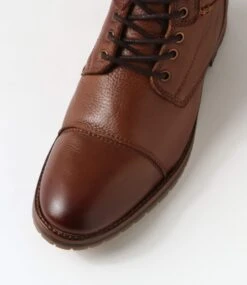 Brooklin 91 Dark Brown Leather Lace Up Boots -Lynx Shoes Shop CF11888E25RB 5
