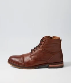 Brooklin 91 Brown Soft Leather Lace Up Boots