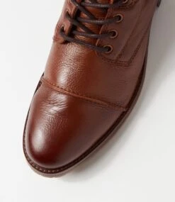 Brooklin 91 Brown Soft Leather Lace Up Boots -Lynx Shoes Shop CF11888EUQRB 5