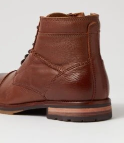 Brooklin 91 Brown Soft Leather Lace Up Boots -Lynx Shoes Shop CF11888EUQRB 6