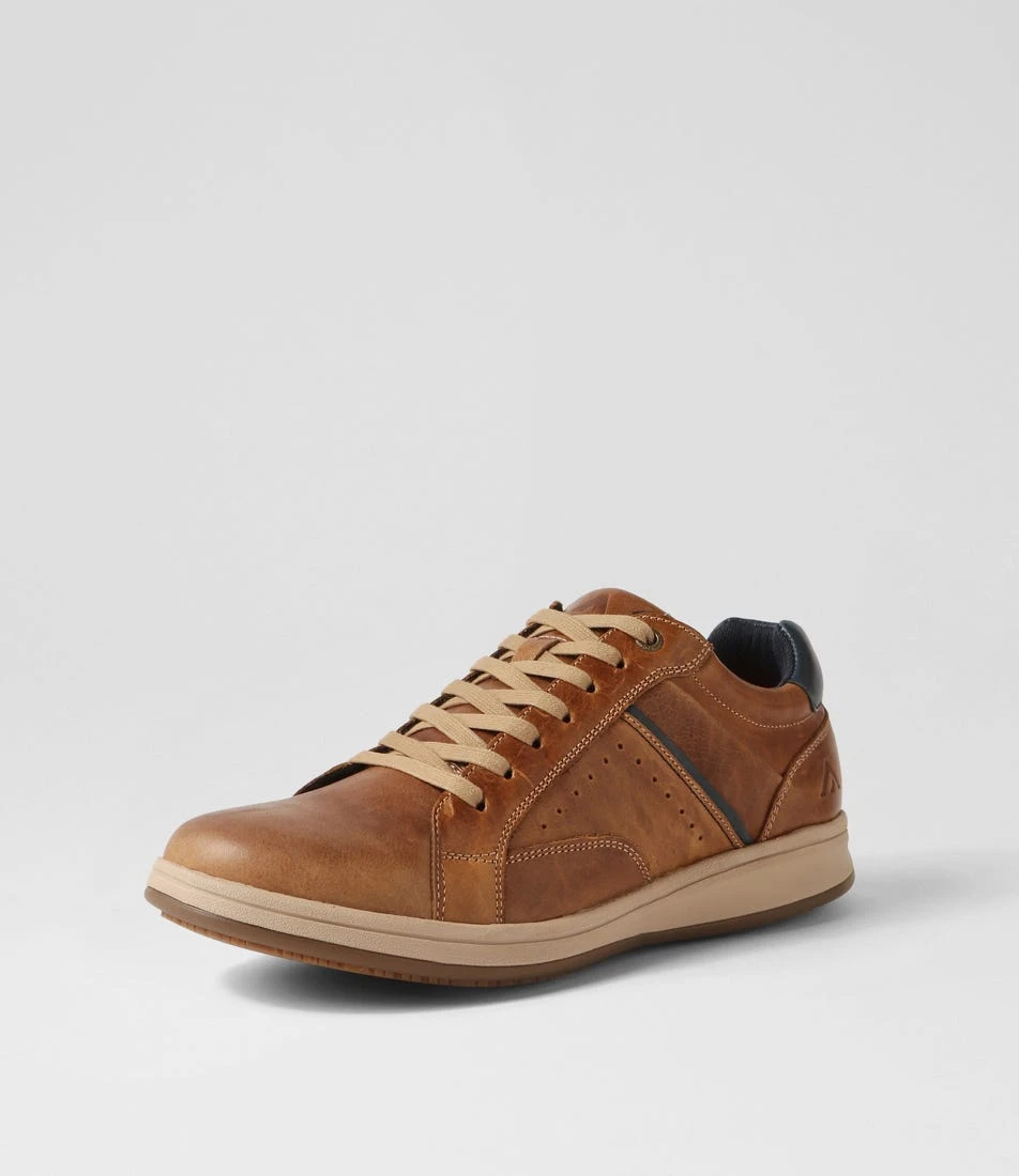 Corp Cognac Leather Sneakers 4 Corp Cognac Leather Sneakers - Image 2