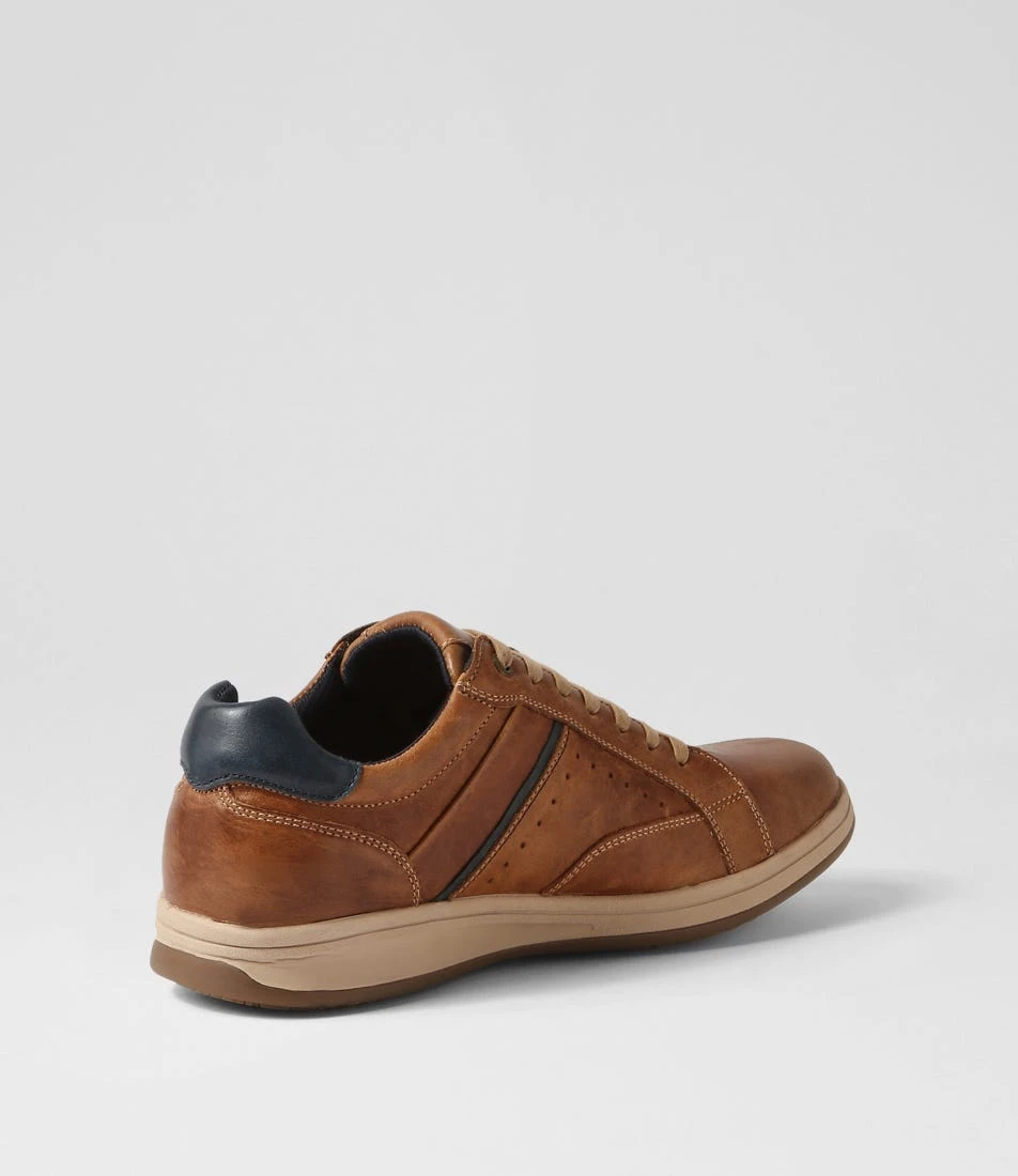 Corp Cognac Leather Sneakers 5 Corp Cognac Leather Sneakers - Image 3