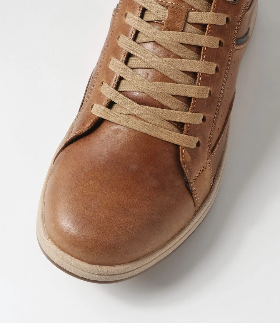 Corp Cognac Leather Sneakers 6 Corp Cognac Leather Sneakers - Image 4