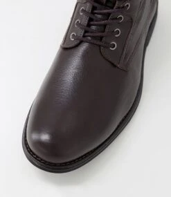 Cooper 56 Chocolate Leather Lace Up Boots -Lynx Shoes Shop CF11892E16LE 5