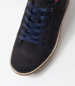 Edo Navy Tumble Nubuck Sneakers 10 Edo Navy Tumble Nubuck Sneakers -Lynx Shoes Shop CF11894DBYM2 5