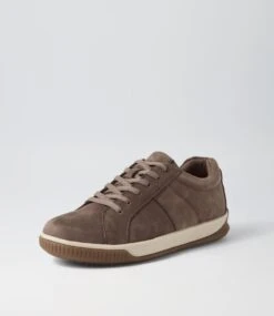 Edo Taupe Tumble Nubuck Sneakers -Lynx Shoes Shop CF11894NGVM2 3