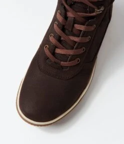 Equinox Chocolate Tumble Nubuck Lace Up Boots -Lynx Shoes Shop CF11895E16M2 5