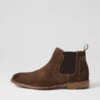 Ethol Olive Suede Chelsea Boots -Lynx Shoes Shop CF11896H81SU 2