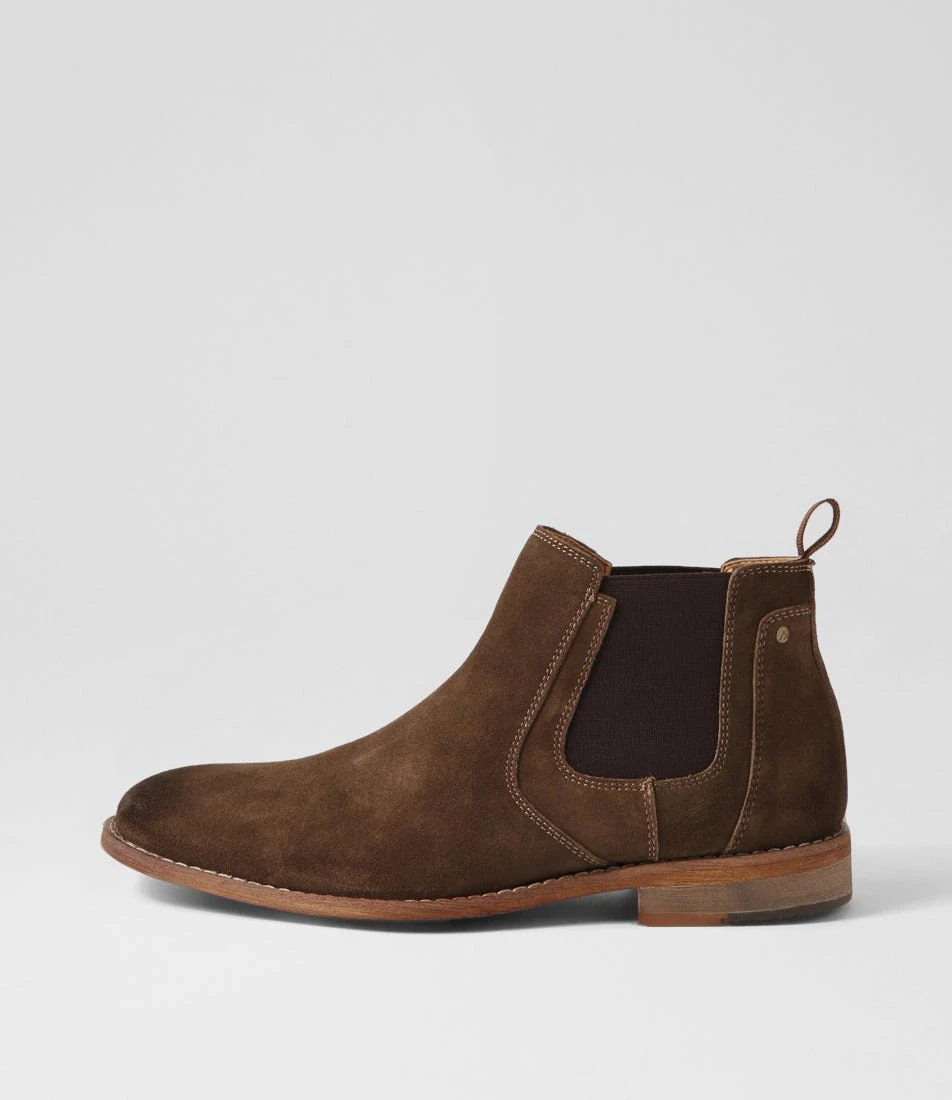 Ethol Olive Suede Chelsea Boots 3 Ethol Olive Suede Chelsea Boots