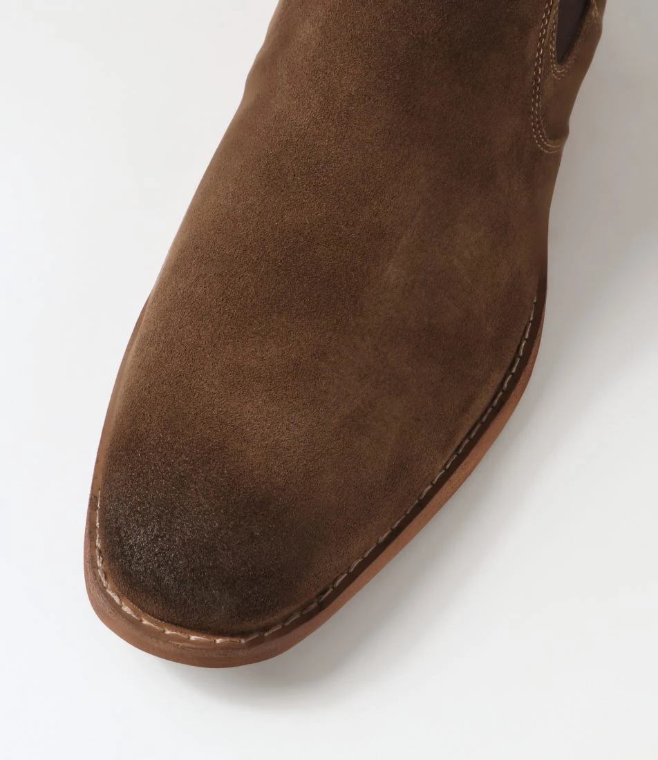 Ethol Olive Suede Chelsea Boots 6 Ethol Olive Suede Chelsea Boots - Image 4