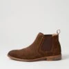 Ethol Walnut Suede Chelsea Boots -Lynx Shoes Shop CF11896TAGSU 2