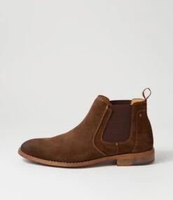 Ethol Walnut Suede Chelsea Boots