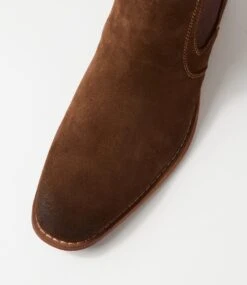 Ethol Walnut Suede Chelsea Boots -Lynx Shoes Shop CF11896TAGSU 5