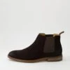 Eyre Chocolate Oil Suede Chelsea Boots