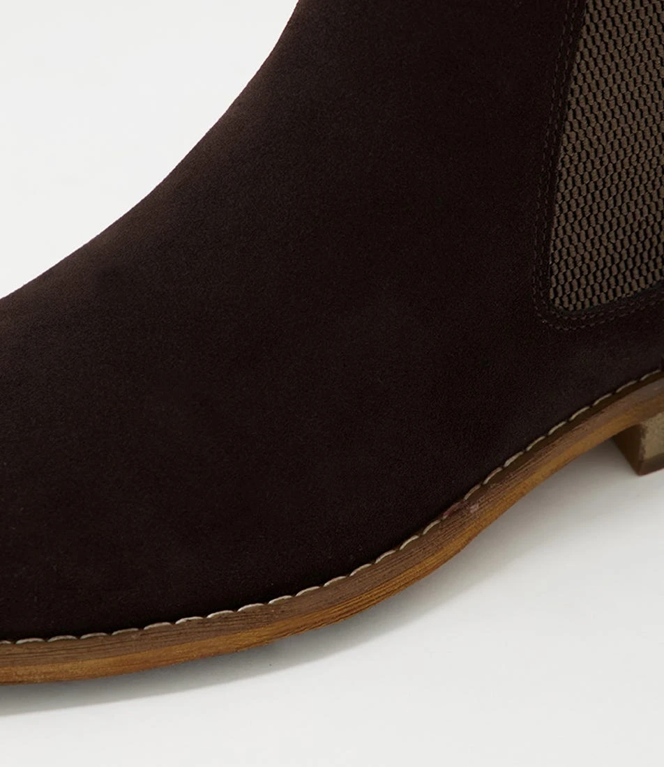 Eyre Chocolate Oil Suede Chelsea Boots 7 Eyre Chocolate Oil Suede Chelsea Boots - Image 5