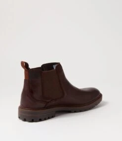 Galileo Chestnut Waxy Nubuck Chelsea Boots -Lynx Shoes Shop CF11898T06V3 4