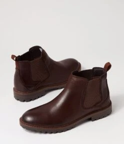 Galileo Chestnut Waxy Nubuck Chelsea Boots -Lynx Shoes Shop CF11898T06V3 6