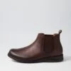 Max Gel 80 Dark Brown Leather Chelsea Boots -Lynx Shoes Shop CF11903E25LE 2