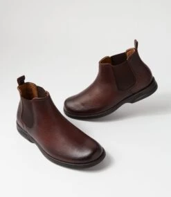 Max Gel 80 Dark Brown Leather Chelsea Boots -Lynx Shoes Shop CF11903E25LE 6