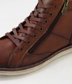 Tungsten Dark Brown Grain Leather Lace Up Boots 11 Tungsten Dark Brown Grain Leather Lace Up Boots -Lynx Shoes Shop CF11908E25V1 6