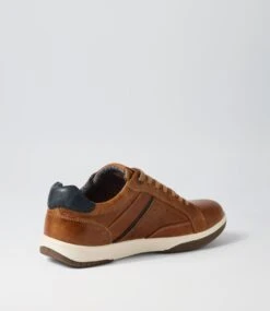 Volt Cognac Pull Up Leather Sneakers -Lynx Shoes Shop CF11909T075Y 4