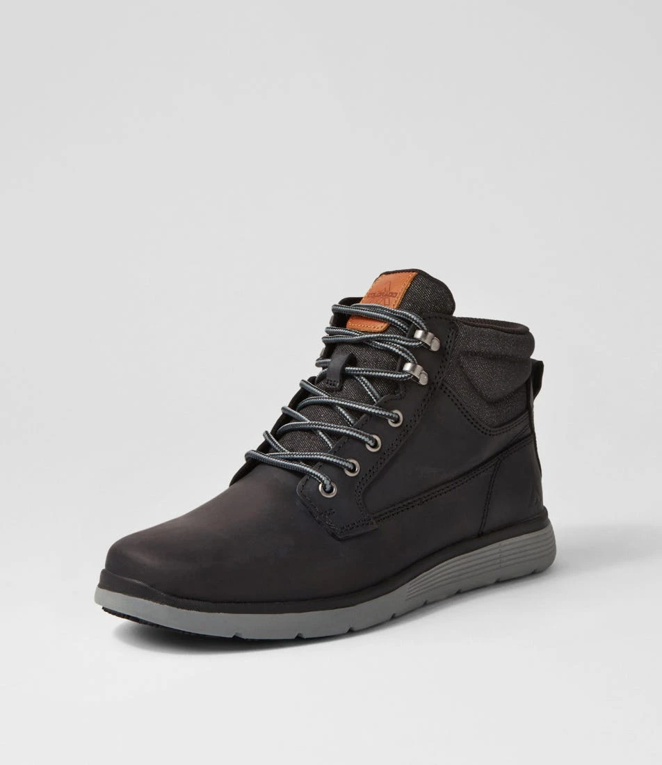 Yrbud Black Crazyhorse Leather Lace Up Boots 4 Yrbud Black Crazyhorse Leather Lace Up Boots - Image 2