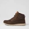Yrbud Dark Brown Crazyhorse Leather Lace Up Boots -Lynx Shoes Shop CF11910E25QB 2