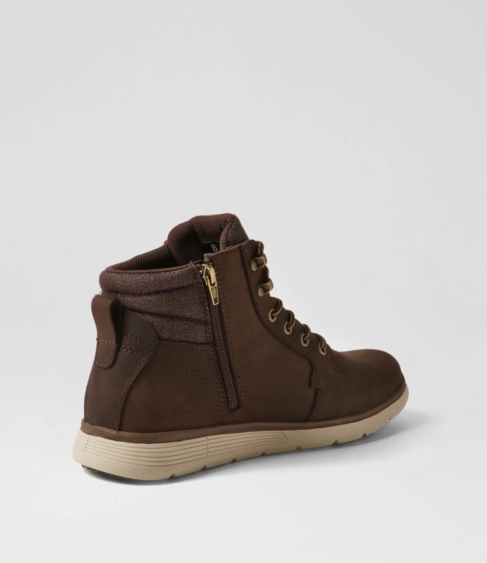 Yrbud Dark Brown Crazyhorse Leather Lace Up Boots 5 Yrbud Dark Brown Crazyhorse Leather Lace Up Boots - Image 3