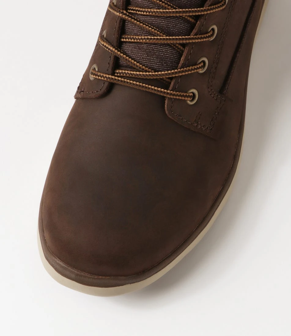 Yrbud Dark Brown Crazyhorse Leather Lace Up Boots 6 Yrbud Dark Brown Crazyhorse Leather Lace Up Boots - Image 4