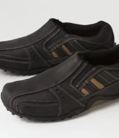 Atai Black Crazyhorse Leather Flat Shoes -Lynx Shoes Shop CF11913BLAQB 6