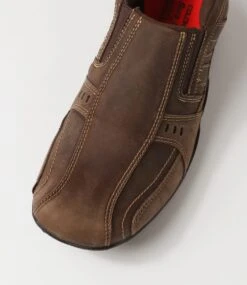 Atai Brown Crazyhorse Leather Flat Shoes 10 Atai Brown Crazyhorse Leather Flat Shoes -Lynx Shoes Shop CF11913BROQB 5