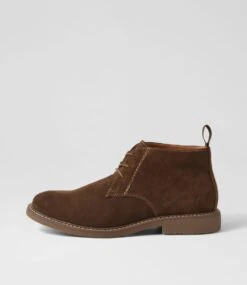Crick Walnut Suede Ankle Boots