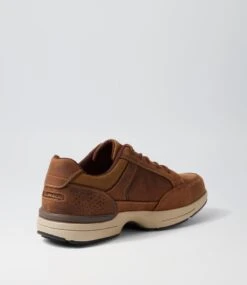 Reach Dark Brown Crazyhorse Leather Lace Up Flats -Lynx Shoes Shop CF11917E25QB 4