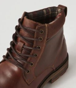 Pona Copper Crazyhorse Leather Lace Up Boots 11 Pona Copper Crazyhorse Leather Lace Up Boots -Lynx Shoes Shop CF11918M20QB 6