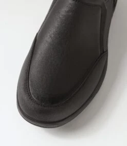 Reel Black Leather Flat Shoes 10 Reel Black Leather Flat Shoes -Lynx Shoes Shop CF11919BLAOB 5