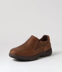 Reel Dark Brown Crazyhorse Leather Flat Shoes -Lynx Shoes Shop CF11919E25QB 3