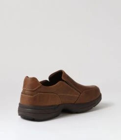 Reel Dark Brown Crazyhorse Leather Flat Shoes -Lynx Shoes Shop CF11919E25QB 4