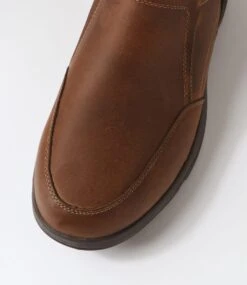 Reel Dark Brown Crazyhorse Leather Flat Shoes -Lynx Shoes Shop CF11919E25QB 5