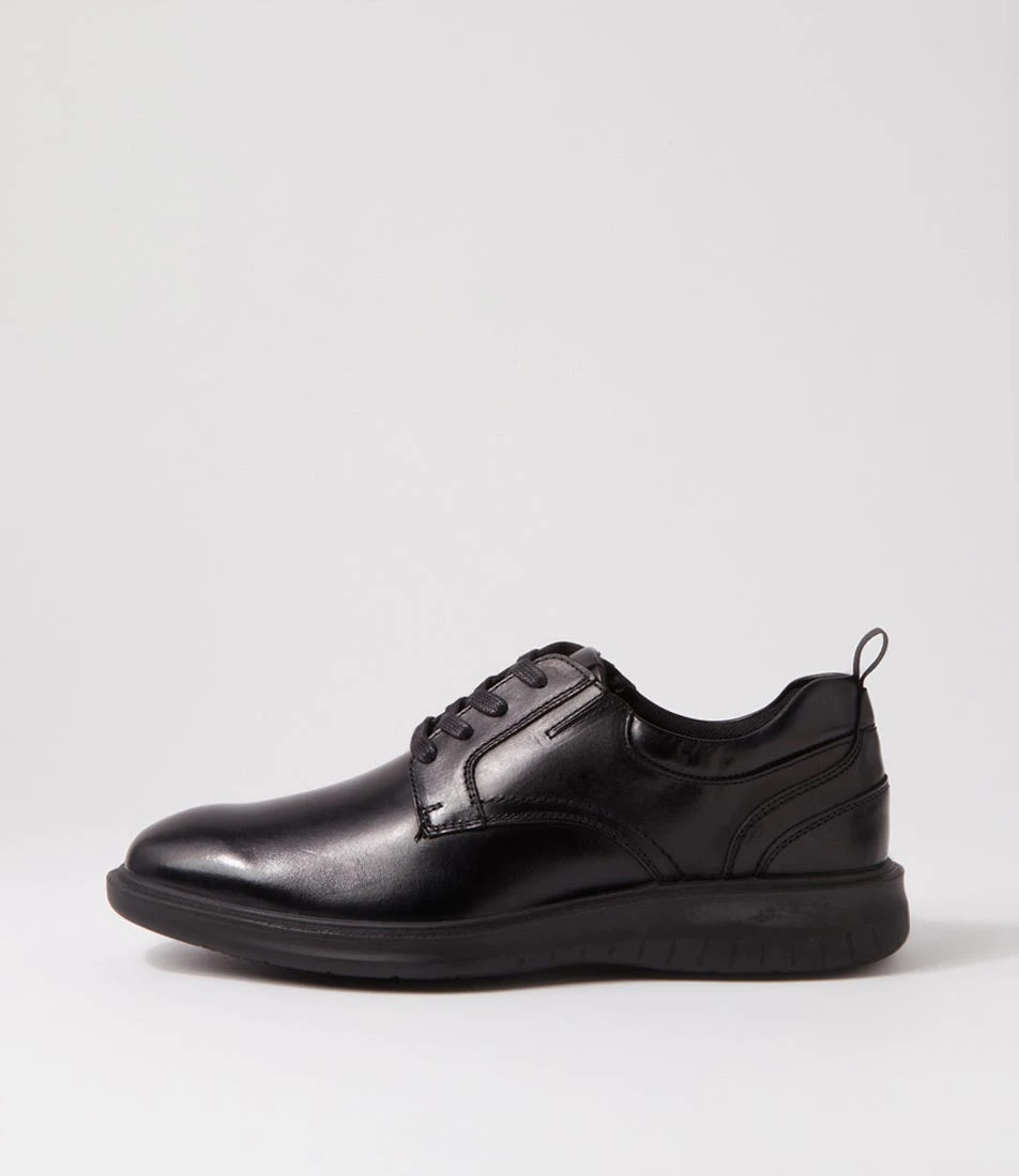 Regan Black Leather Lace Up Flats 3 Regan Black Leather Lace Up Flats