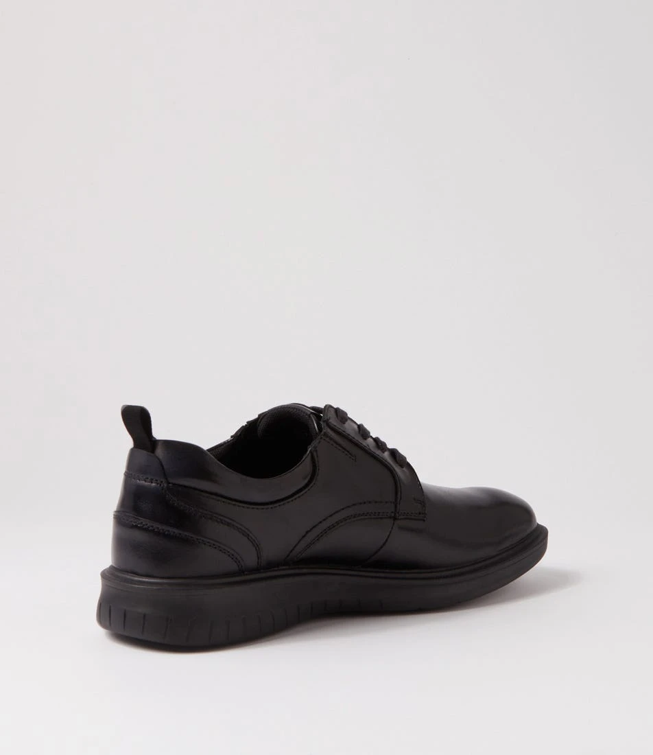 Regan Black Leather Lace Up Flats 5 Regan Black Leather Lace Up Flats - Image 3