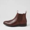 Persist Dark Brown Leather Chelsea Boots