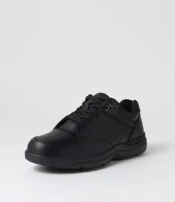 Resind Black Crazyhorse Leather Lace Up Flats -Lynx Shoes Shop CF11922BLAQB 3