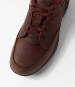 Resind Dark Brown Crazyhorse Leather Lace Up Flats -Lynx Shoes Shop CF11922E25QB 5