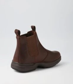 Roller Brown Crazyhorse Leather Chelsea Boots -Lynx Shoes Shop CF11923BROQB 4