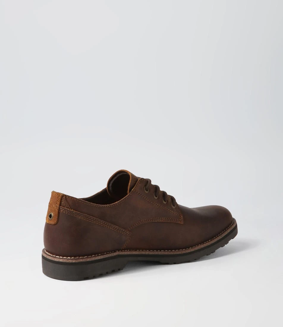 Vale Brown Crazyhorse Leather Lace Up Flats 5 Vale Brown Crazyhorse Leather Lace Up Flats - Image 3