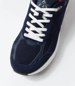 Crib Navy Suede Sneakers -Lynx Shoes Shop CF11927DBYSU 5