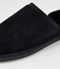 Oscar Black Suede Slippers -Lynx Shoes Shop CF11929BLASU 6