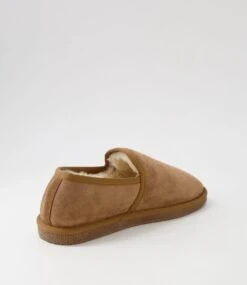 Otto Cognac Suede Slippers -Lynx Shoes Shop CF11930T07SU 4