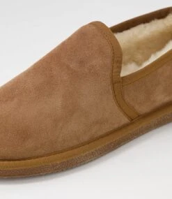 Otto Cognac Suede Slippers -Lynx Shoes Shop CF11930T07SU 6